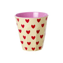 Großer Becher mit Motiv - Darling Hearts Herzen