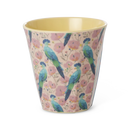 Mittelgroße Becher - Hellrosa - Exotic Bird Print Becher Rice