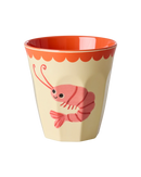 Mittelgroße Becher - Crème - New Shrimp Print Becher Rice