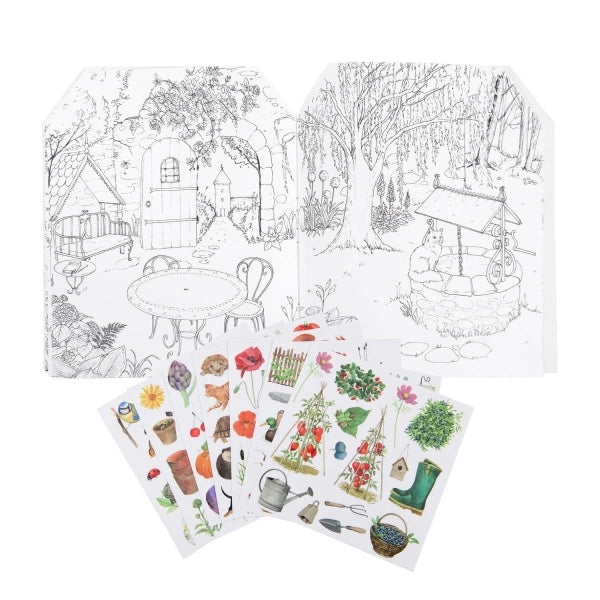 Mal- und Stickerbuch Le Jardinier
