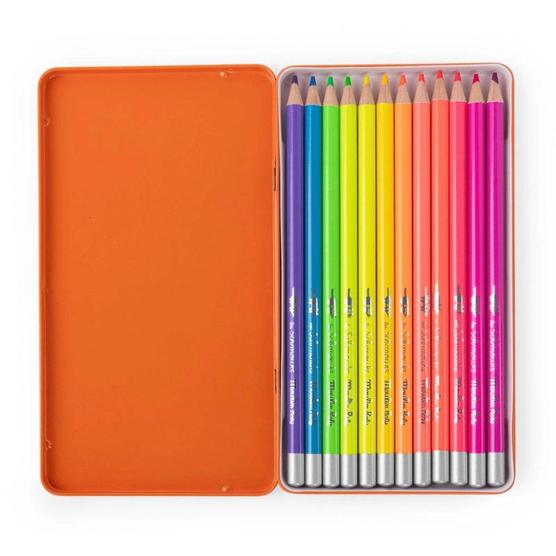 Schmouks 12 neonfarbene Buntstifte