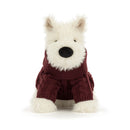 Munro Scottie Hund mit Winter Jumper