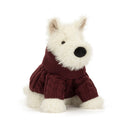 Munro Scottie Hund mit Winter Jumper
