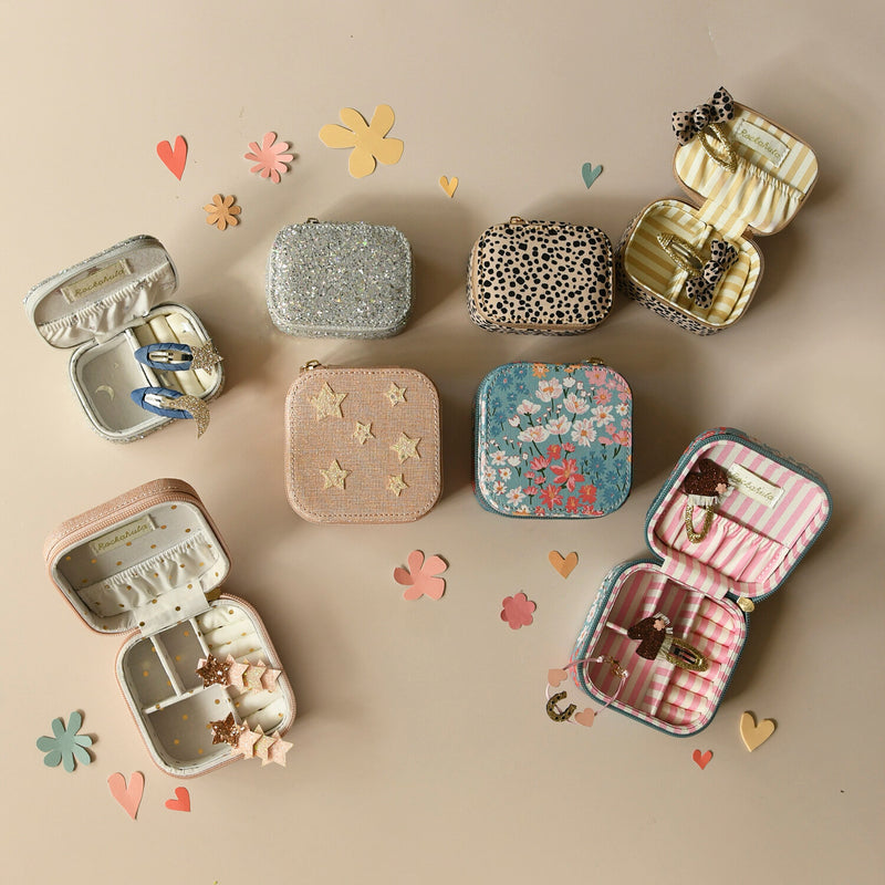 Konfetti-Glitzer-Silber-Mini-Schmuckkästchen