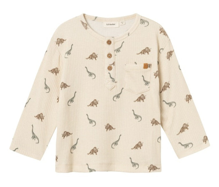 Lil´Atelier Langarmshirt Gio Birch Dinosaurier