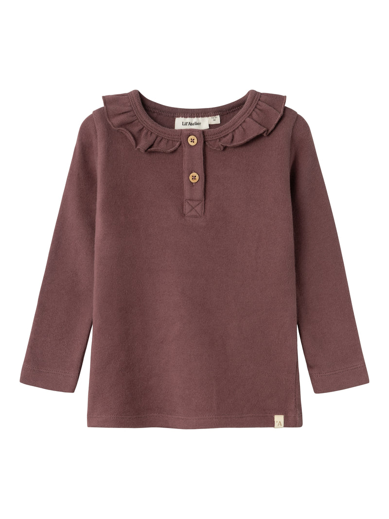 Lil´Atelier Langarmshirt Thoro Rose Brown