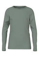 Name it Langarmshirt mit Spitze Kab Lily Pad
