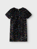 Name it Kleid mit Pailletten Frunica Black Multi