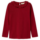 Lil' Atelier Langarmshirt Rachel Red Dahlia
