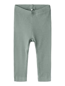 Name it Leggings Kab gerippt Slate Gray