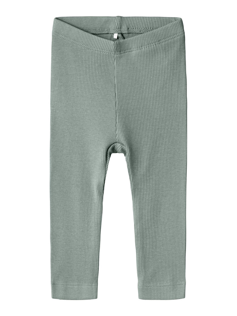 Name it Leggings Kab gerippt Slate Gray