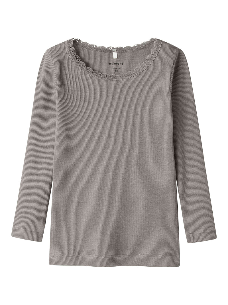 Name it Langarmshirt mit Spitze Kab Satellite