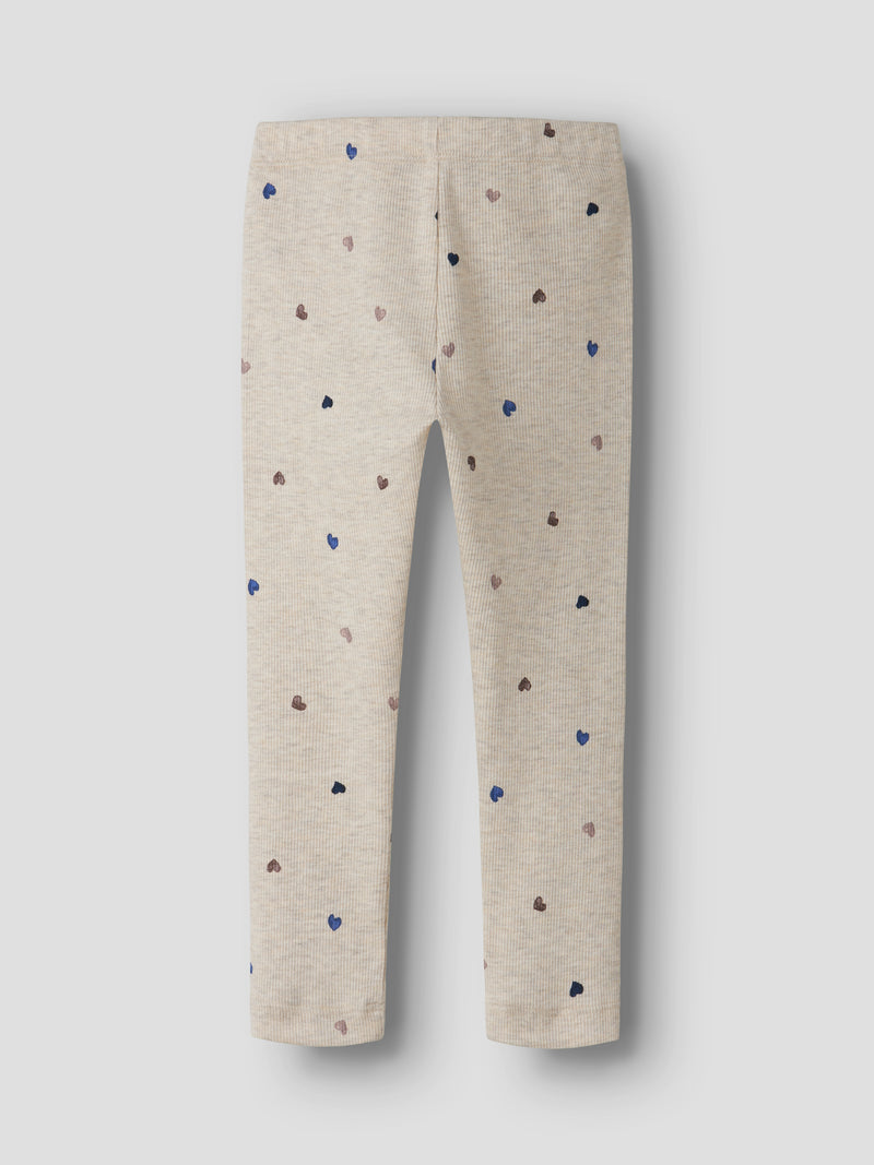 Name it Leggings Nutti Peyote Melange Hearts