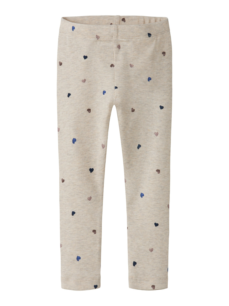 Name it Leggings Nutti Peyote Melange Hearts