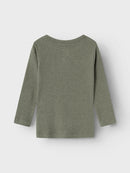 Name it Langarmshirt Kab Dusty Olive