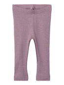 Name it Leggings Kab gerippt Elderberry