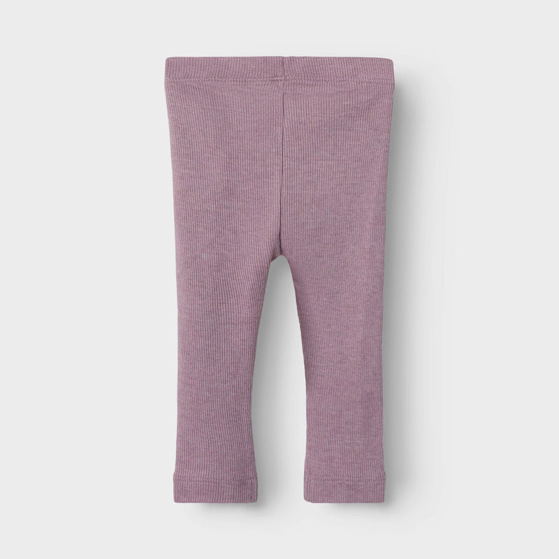Name it Leggings Kab gerippt Elderberry