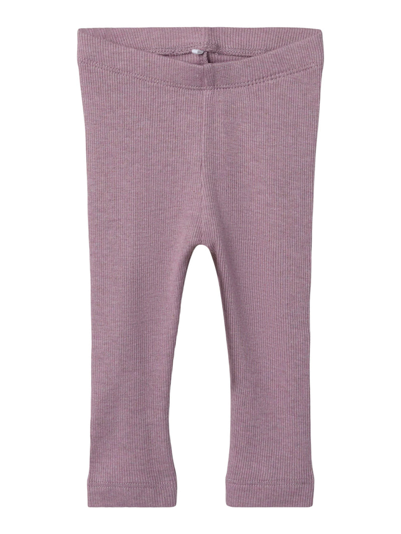 Name it Leggings Kab gerippt Elderberry