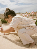 Lil´Atelier Hose Frigg cropped Pumice Stone