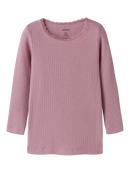 Name it Langarmshirt mit Spitze Kab - Lilas