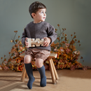 Stoppersocken Wolle Brown Melange