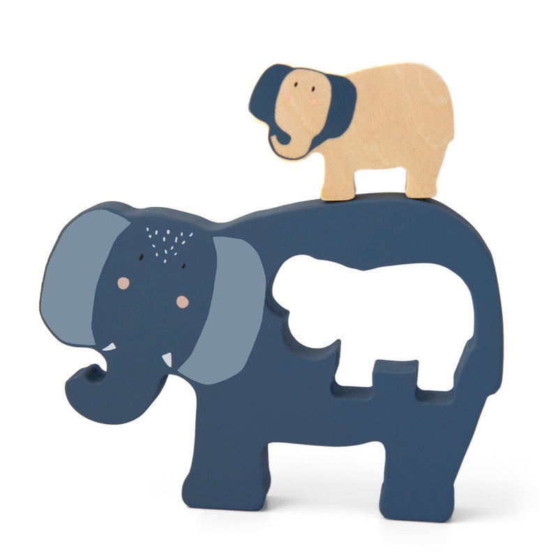 Holz Babypuzzle - Mrs. Elephant