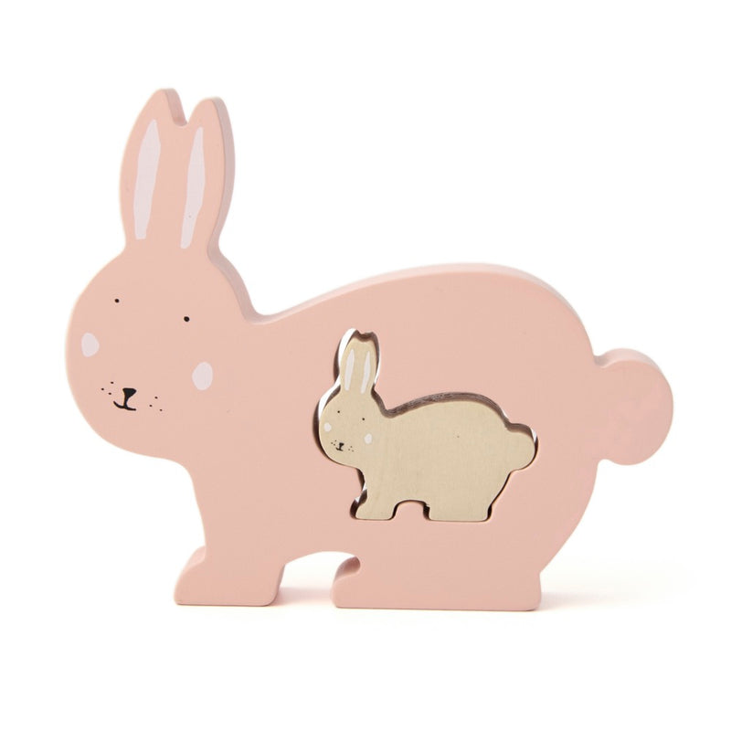 Holz Babypuzzle - Mrs. Rabbit