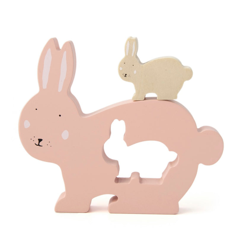 Holz Babypuzzle - Mrs. Rabbit