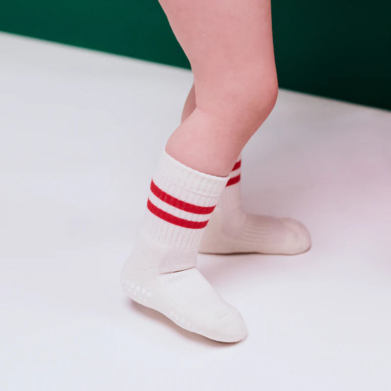 Stoppersocken Sportsocken Bio-Baumwolle Red