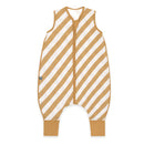 Schlafsack mit Füßen 0.5 TOG Streifen Gelb