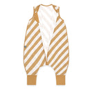 Schlafsack mit Füßen 0.5 TOG Streifen Gelb