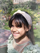 Gold gepunkteter Haarreif Natur