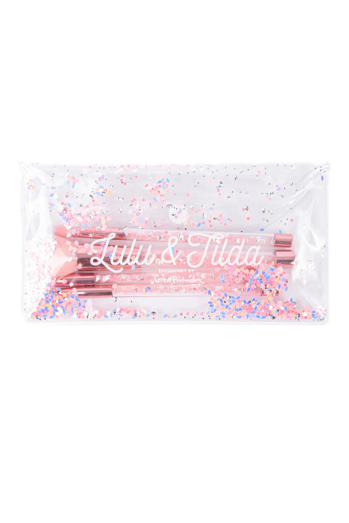 Glam Girl Glitter Brush & Bag Set (5 pcs)