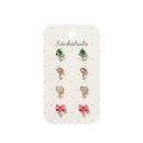 Weihnachts-Clip-Ohrringe