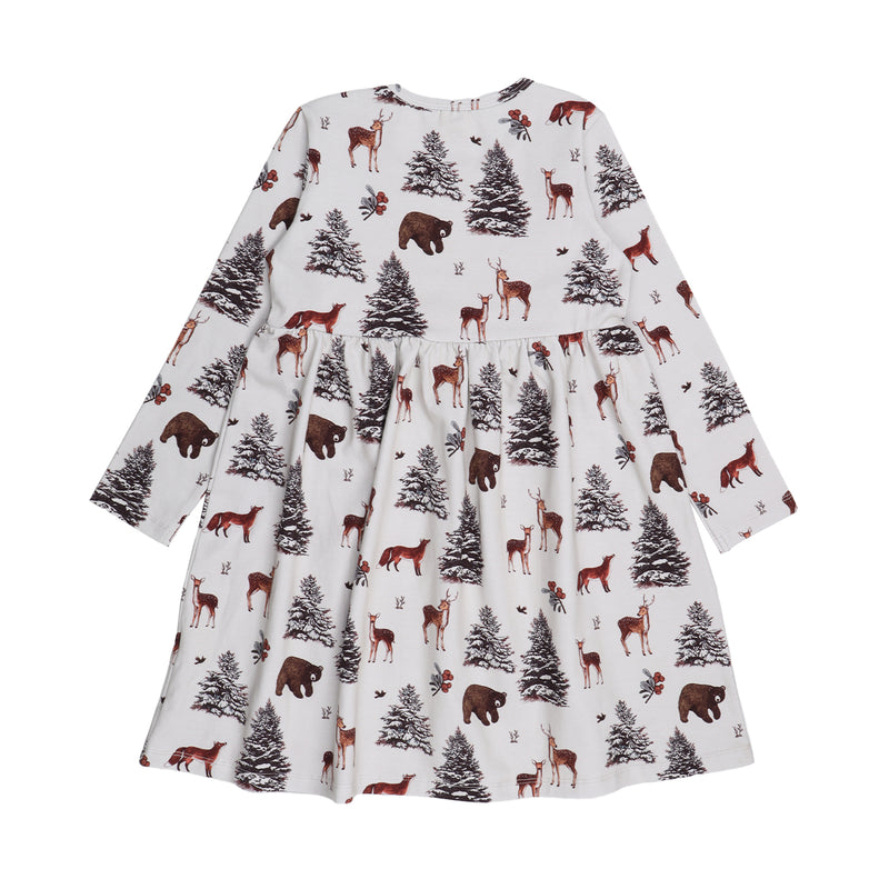 Walkiddy Kleid Jersey Winter Woodland