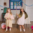 Goldfarbene Pailletten-Pomponkrone Krone Rockahula