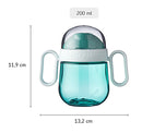 Antitropf-Trinklernbecher Mio 200 ml - deep turquoise Flasche Mepal