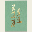 Postkarte mit Goldeffekt – bestfriendsforever