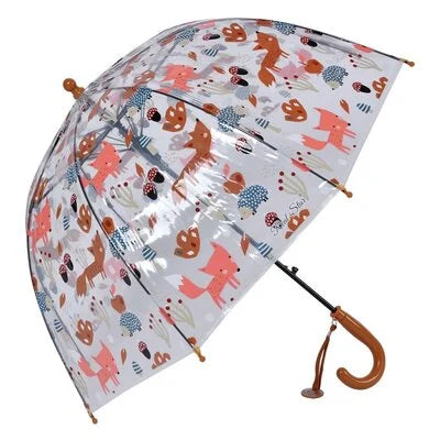 Clayre & Eef Kinder-Regenschirm Animals orange