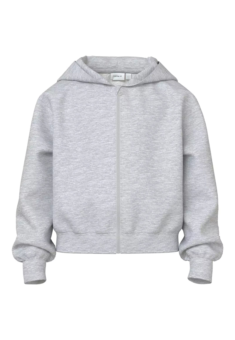 Name it Kapuzensweatjacke Mille Light Grey Melange