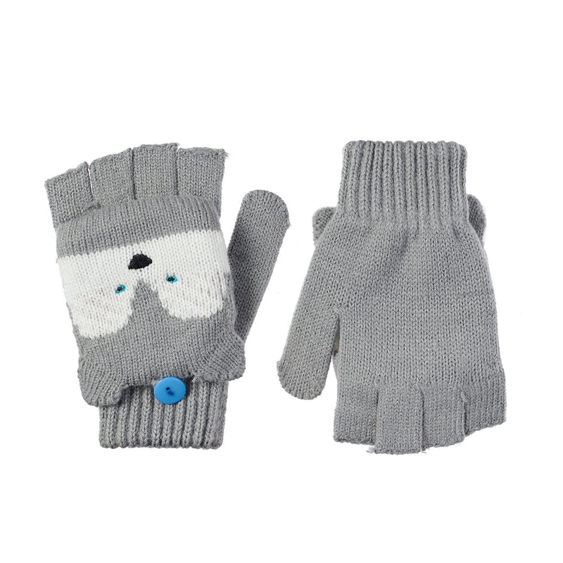Handschuhe zum umklappen Husky Hund