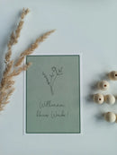 Glückwunschkarte Geburt "Willkommen, kleines Wunder" A6