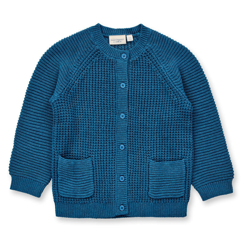 Sense Organics Strickjacke Tulia Teal Melange