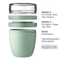 Lunchpot Ellipse Nordic Green inklusive faltbarer Löffel