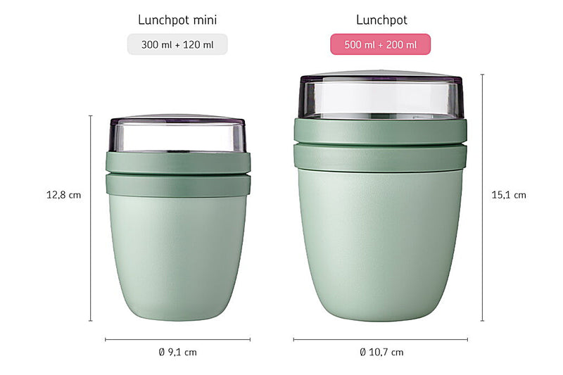 Mini Lunchpot Ellipse Nordic Green