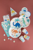 My Little Day Pappteller Set of 8 Jurassic Dinos