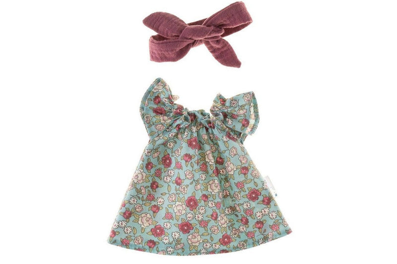 Puppenkleid mit Haarband Miniland 38cm Heather Flowers