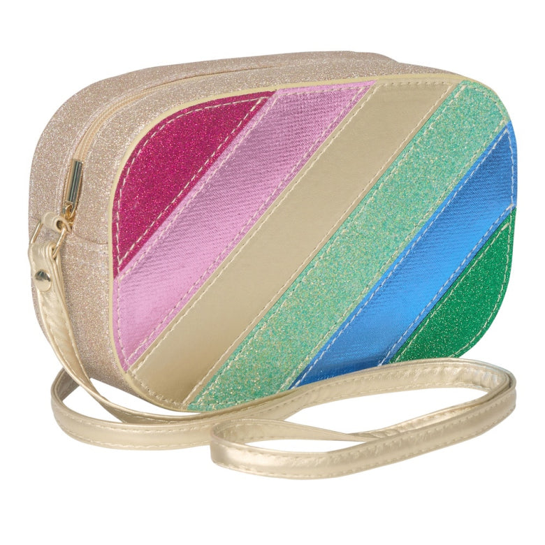 Umhängetasche Streifen Dazzle Regenbogen