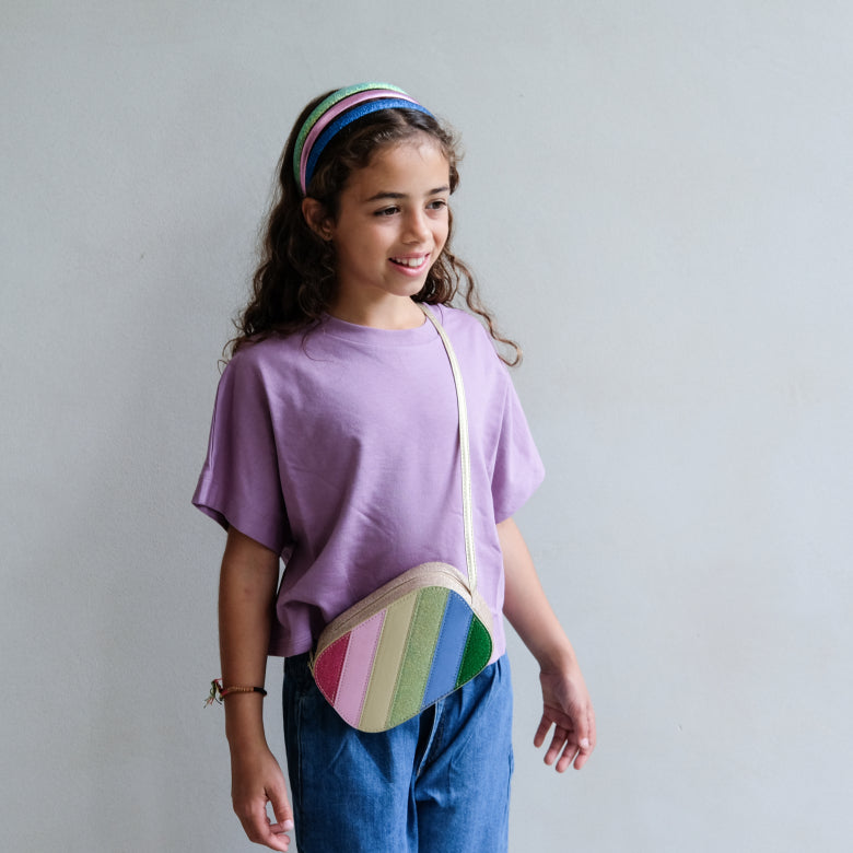 Umhängetasche Streifen Dazzle Regenbogen