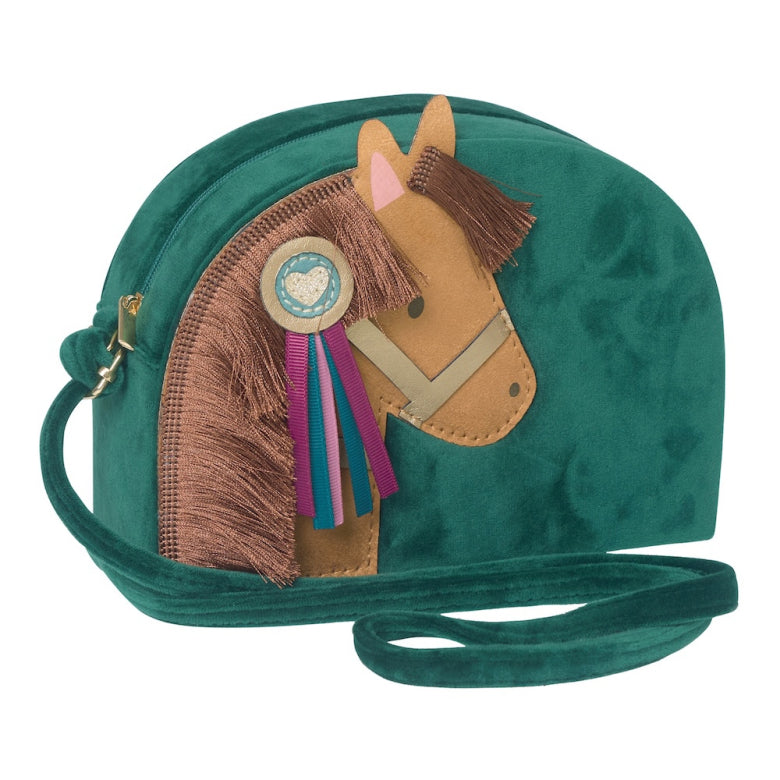 Umhängetasche Samt Pony Freunde